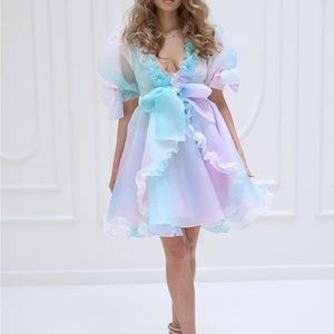 Selkie The Pony Marie Dress: Size XS. Rainbow puffy magical dress, new worn once